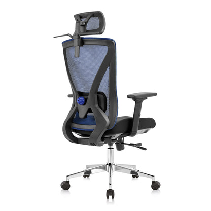 High back office chair - Model No. KP -Oka-H (Plus) Blue Color | Best Office Chair